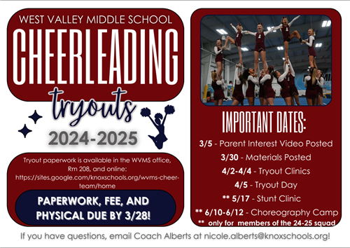 24-25 Tryout Dates